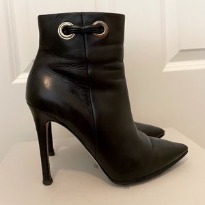 Via Spiga high stilleto hill booties boots 35 black